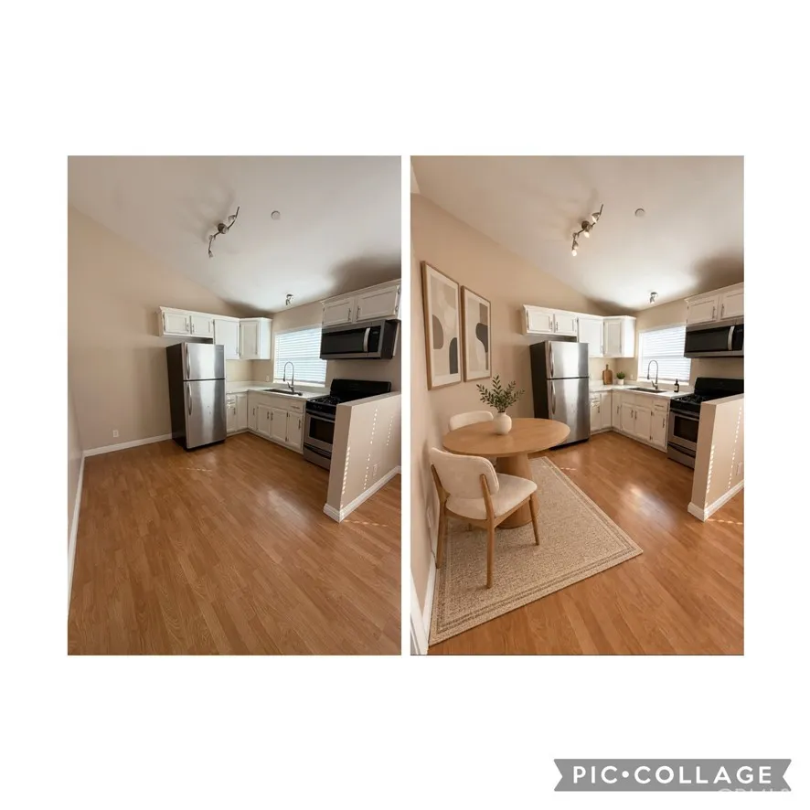 virtually staged kitchen