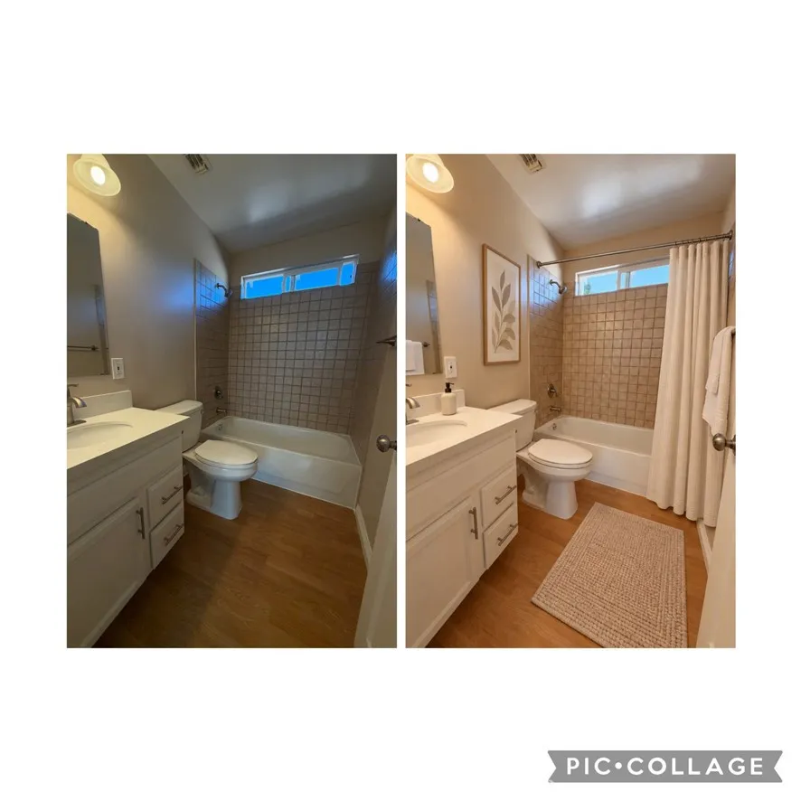 virtually staged bathroom