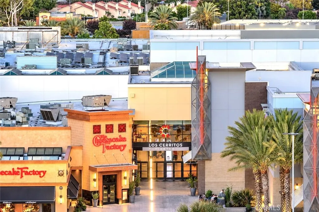Cerritos Mall, 8 minutes away, with top hitters like the Apple Store, Lululemon, Abercrombie & Fitch, Banana Republic, P. F. Changs, the Cheesecake Factory....too many to mention.