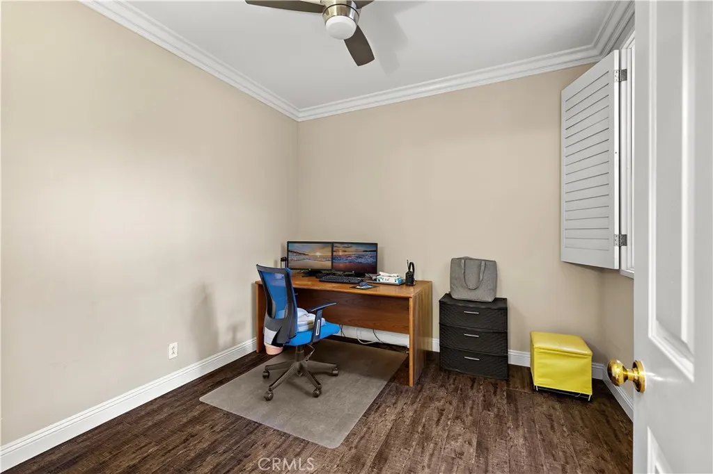 Downstairs Bedroom being used as an office Downstairs Bedroom being used as an office