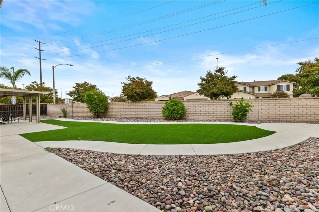 Backyard with path Backyard with path