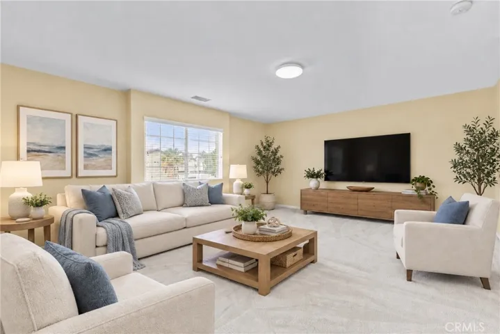 Virtually Staged Loft Living/Family room
