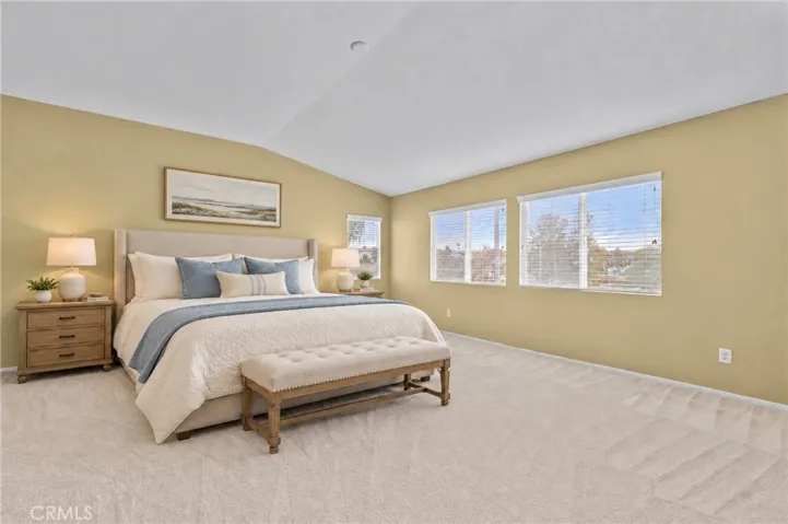 Virtually Staged Primary Bedroom