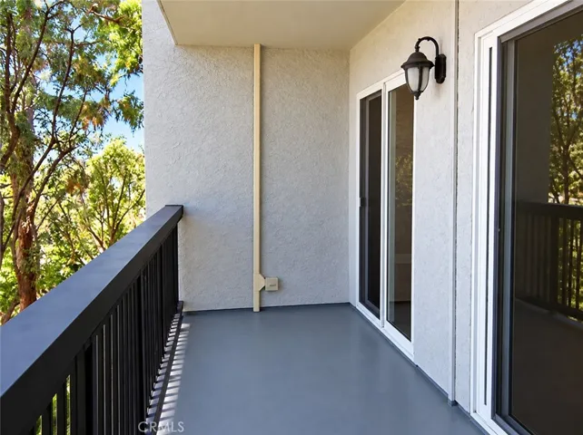 Another view of the private balcony.