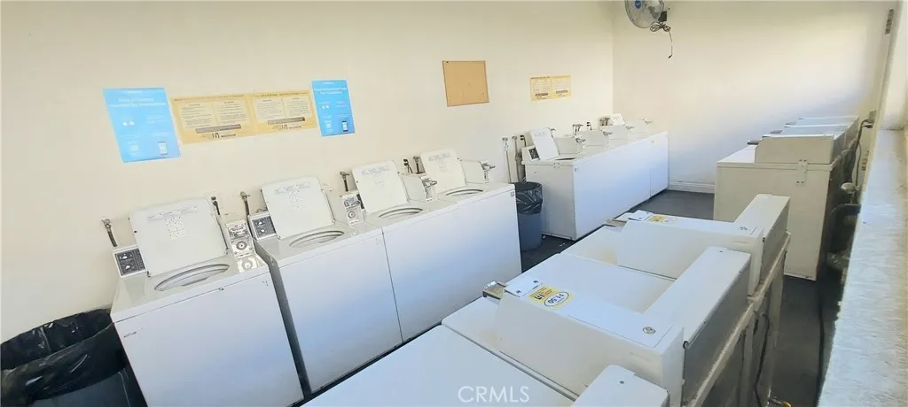 Common area laundry room for residents.
