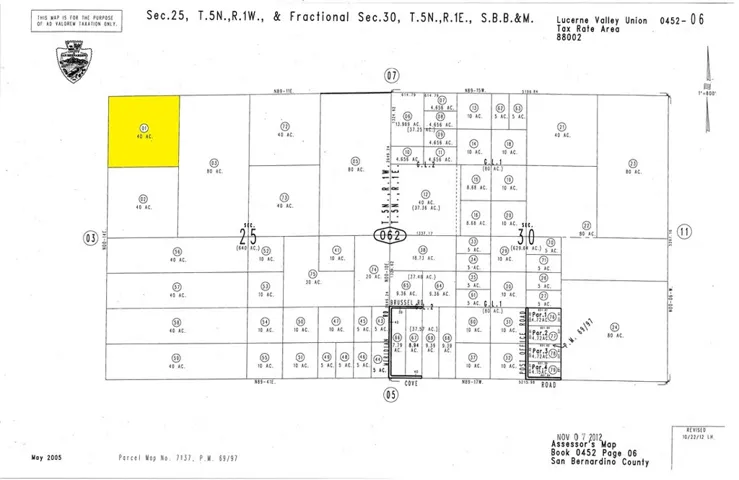 0 Post Office/cambria, Lucerne Valley, California 00000