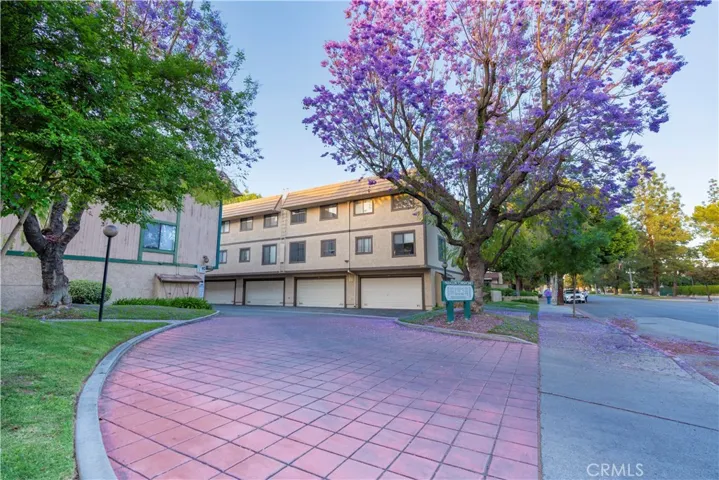 Driveway to the complex.
