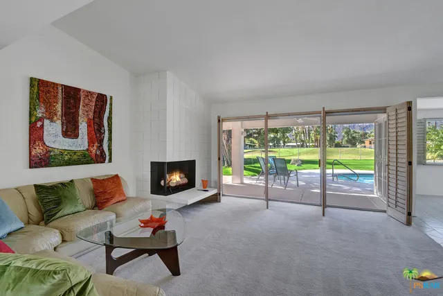 living room to covered patio