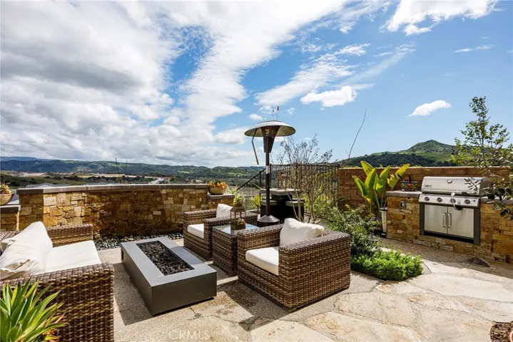 Water feature and built in BBQ