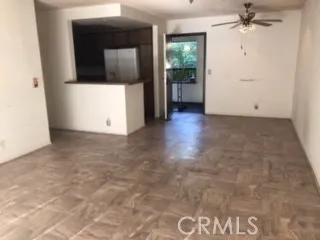 Living room and dining area