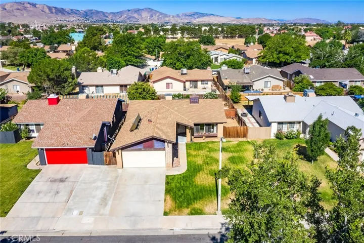Front of home. Large, private lot.