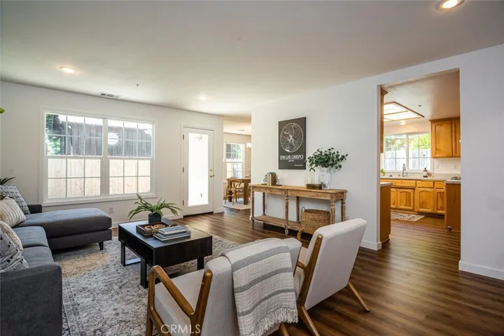 Living room with access to back patio