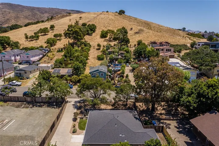Aerial view of 2035 Rachel Street showing close proximity to Terrace Hill