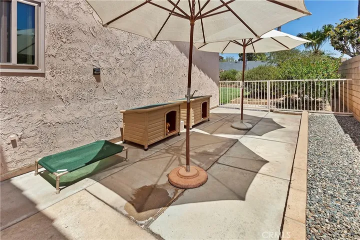 Large side yard ideal for dogs, or a sport court!