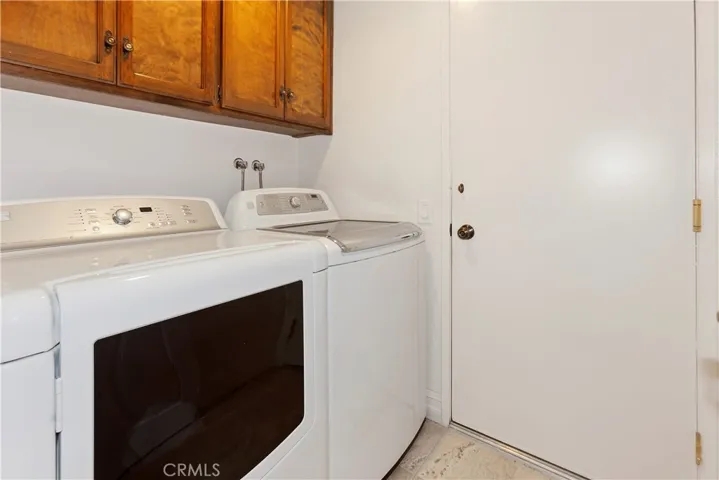 Interior laundry room with extra storage