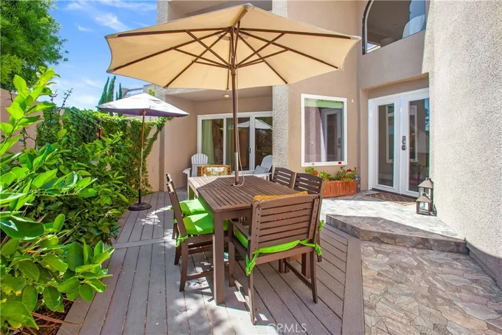 Patio entry to front door.
