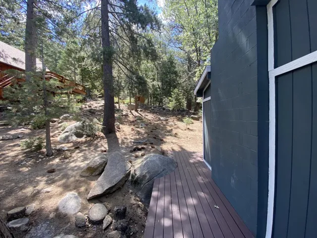 to the rear yard
