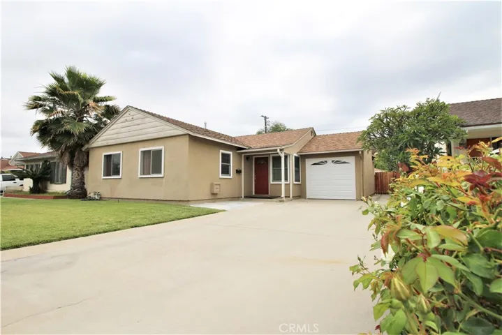 Front view and drive way