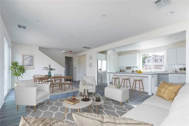 Family Room with virtual staging