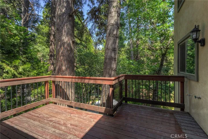 Deck on the main level.