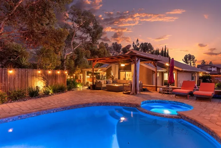 Backyard and pool
