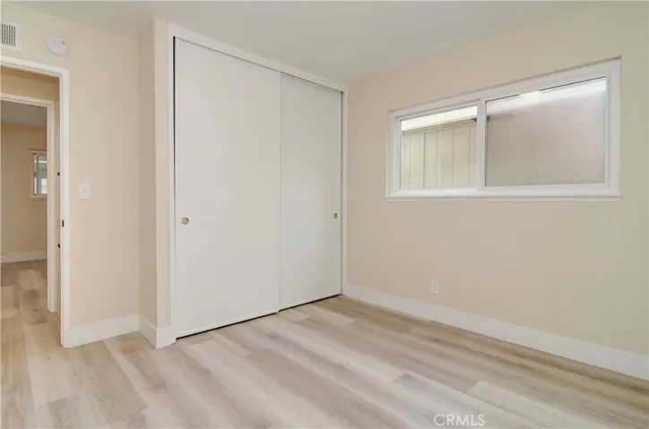 All three bedrooms have large, wardrobe closets.