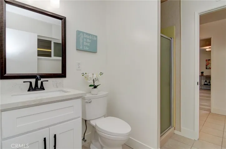 Master bath has separate shower...and plenty of room for expansion.