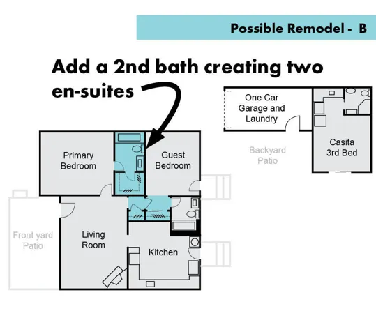 Possible 2nd bath ensuite