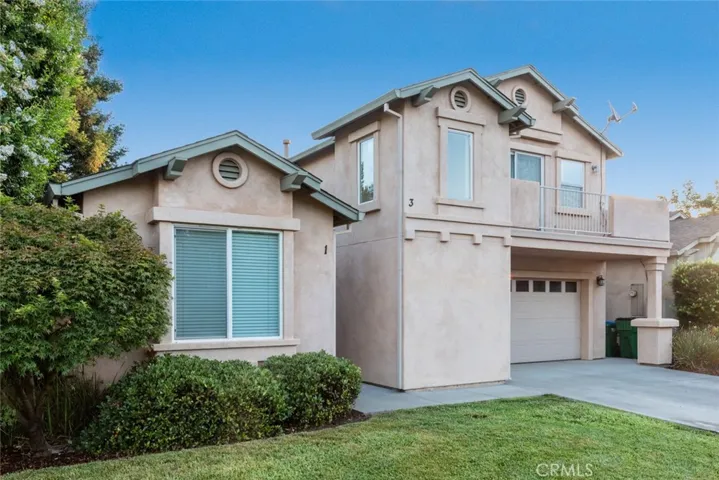 1 Cayman Ct. = 4bd/2ba main house, 1922 s.f.
3 Cayman Ct. = Studio (455 s.f.) complete w/full kitchen, bath, laundry, walk-in closet, balcony, and large locking storage closet