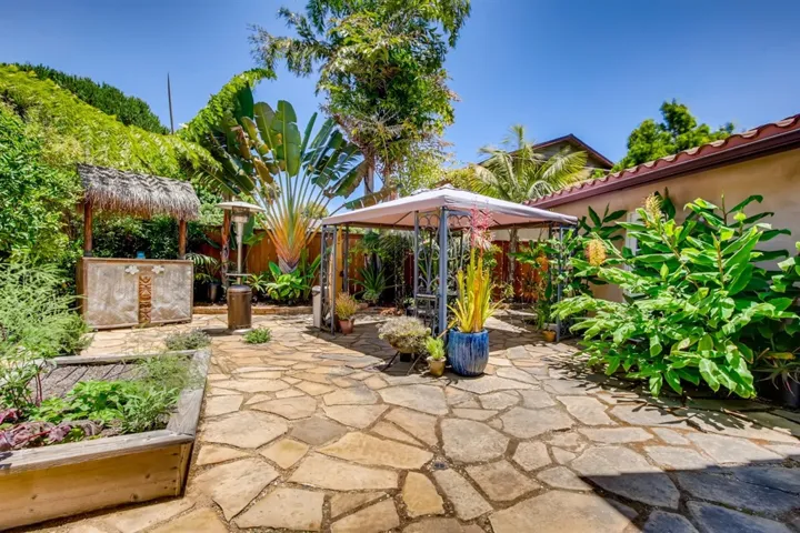 Large patio areas, palapa bar with refrigerator, tiki bar & terraced walk ways with views of the lagoon!