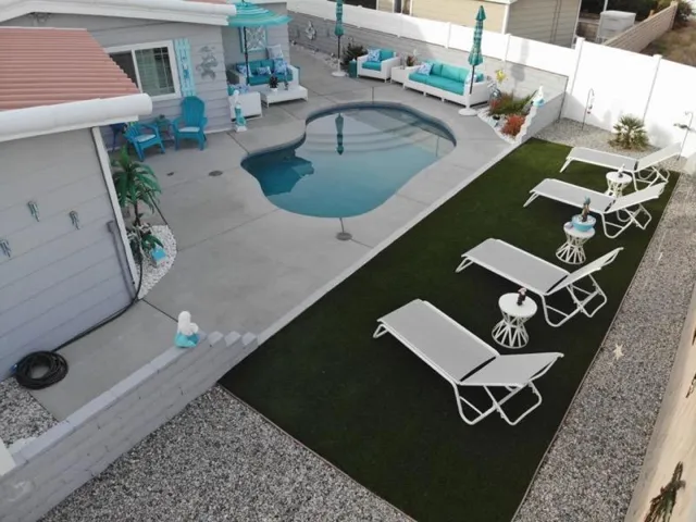 pool aerial view