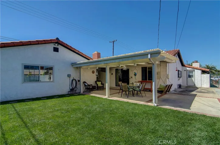 Extra large lot creates lots of space...front, back, and all around...including large side yard.  Note door on the right accesses bonus room...works great to convert to ADU.