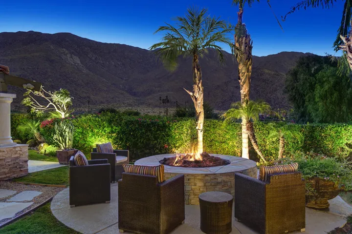 MASTER BEDROOM FIRE PIT PATIO TO MOUNTAI