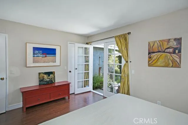 Master bedroom with walk in closet