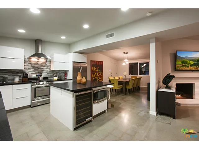 Kitchen to Dining and Living Room