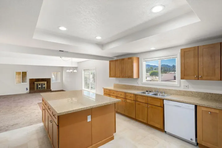 View of living area from kitchen