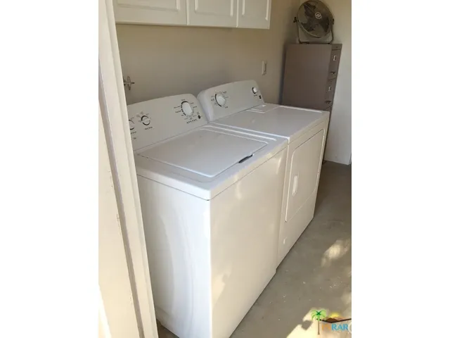 New washer and dryer in separate laundry