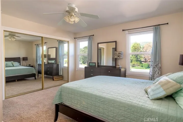 Large closet in the second master bedroom with plenty of light from the outside.