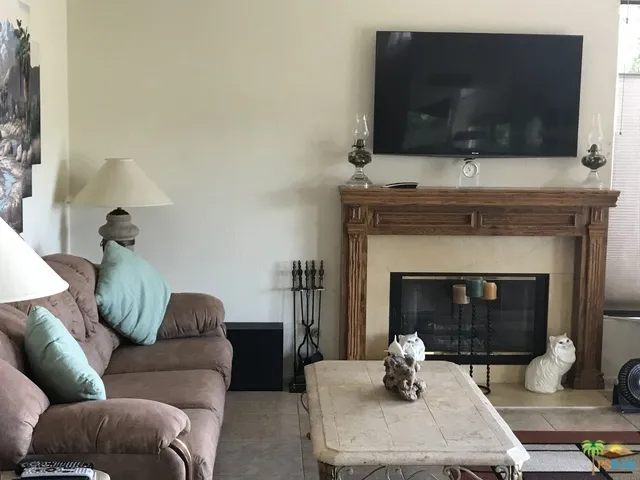 Cozy fireplace