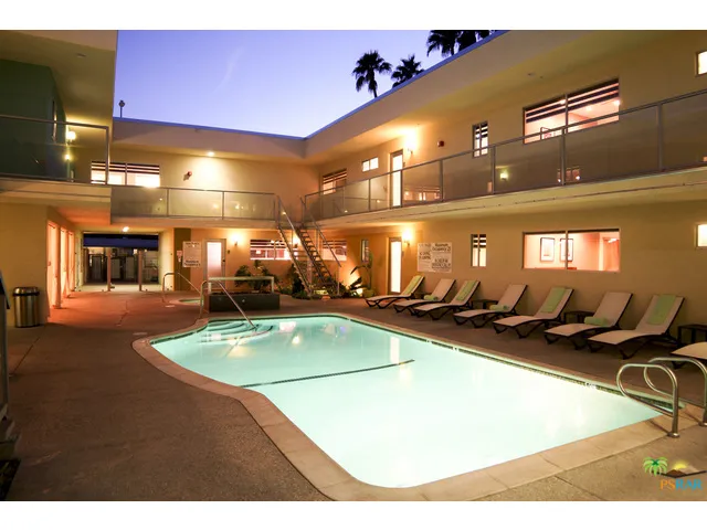 pool and spa area