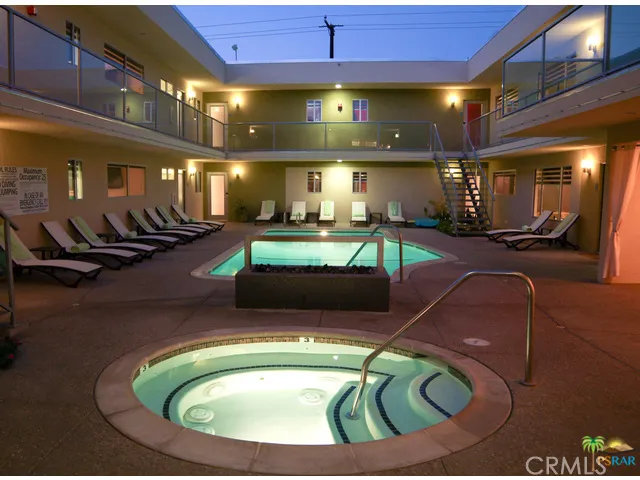 pool and spa area