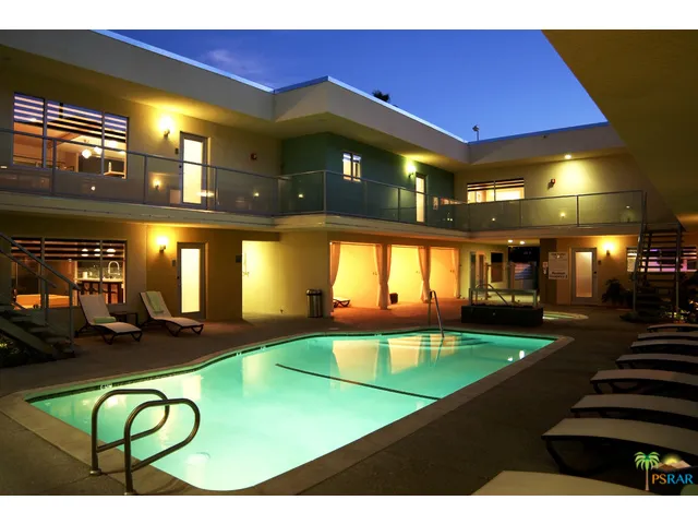 pool and spa area