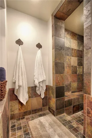 Entry to the walk in shower