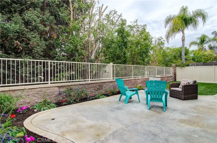 Large patio area is perfect for outdoor dining and fun.