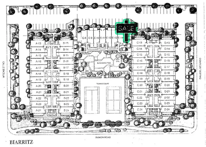 Biarritz Map for Sale