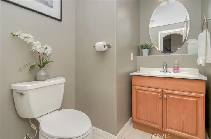 Downstairs bathroom so guests don't have to trek upstairs.
