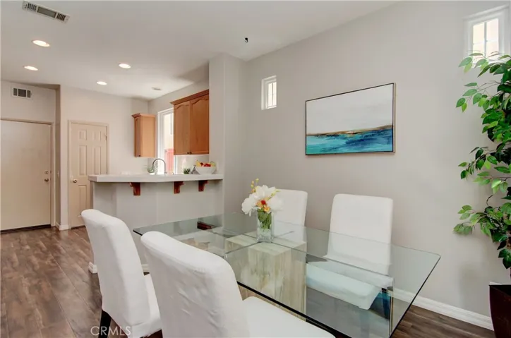 Dining area and breakfast bar right off the kitchen.