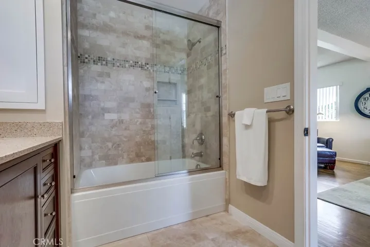 Larger than normal soaking tub in master bath