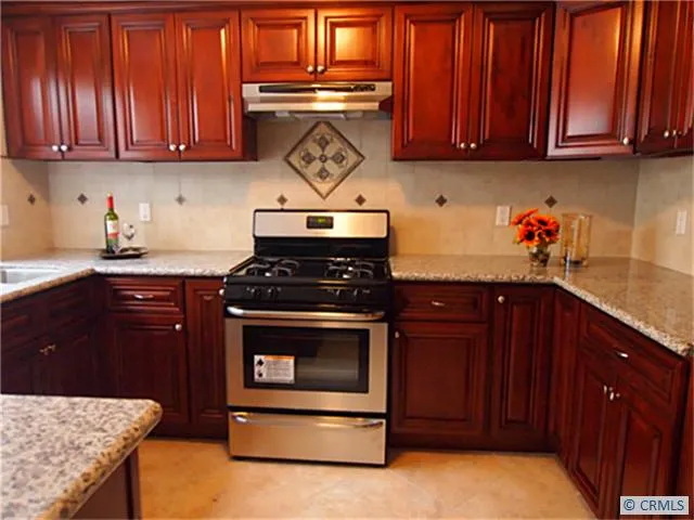 Elegant cherry cabinets