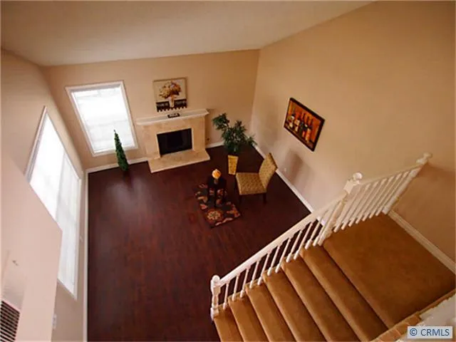 View of living room from upstairs